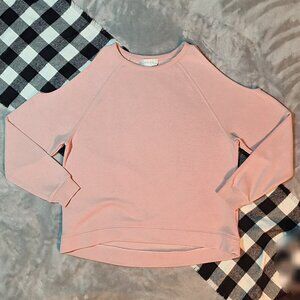 M | Hippie Rose | Pastel Cold Shoulder Crewneck